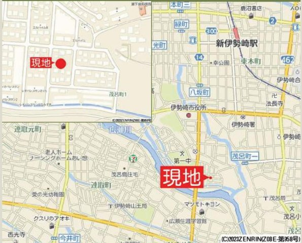 KIS伊勢崎市茂呂町21期　KEIAI FiT　全5棟の地図