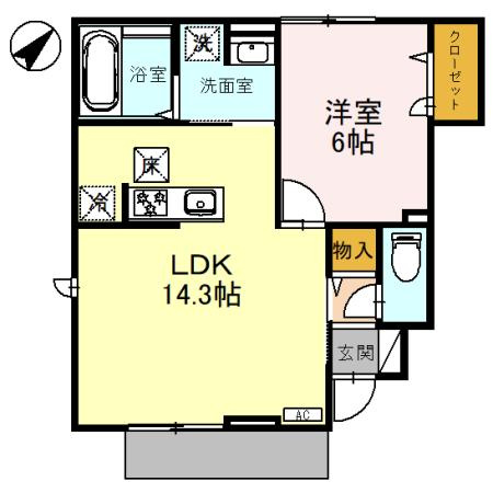 スーリール住吉の間取り