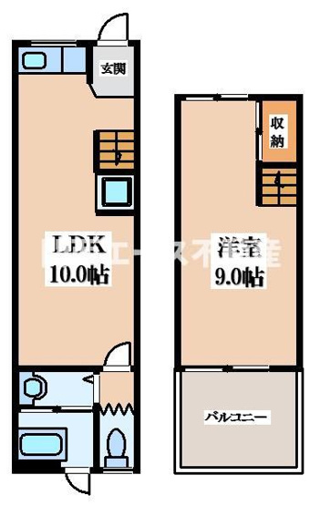 【間取り】 | 中楠の里町貸家