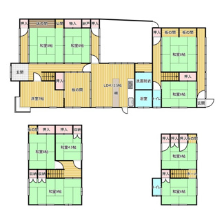 【間取り】 | 絹山北小前　中古住宅