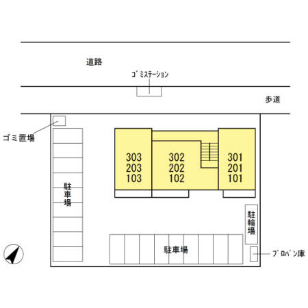 ノール椿の区画図
