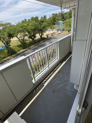 朝日台ハイツBのバルコニー