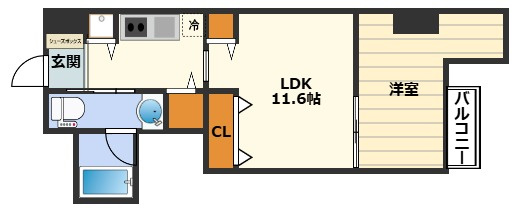 クリスタルブライト天満橋リバーサイドの間取り