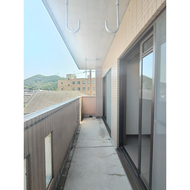 大長良川マンションのバルコニー