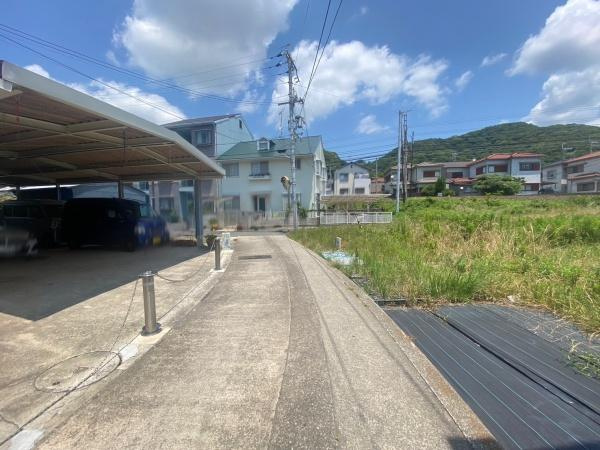 和歌山市栄谷　土地の前面道路含む現地写真