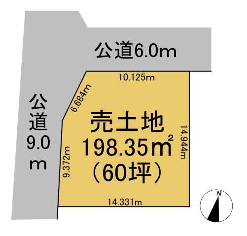 売土地　岐阜市粟野台　60坪