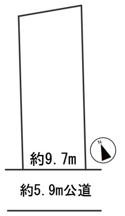６１１２６　岐阜市下土居３丁目土地の区画図