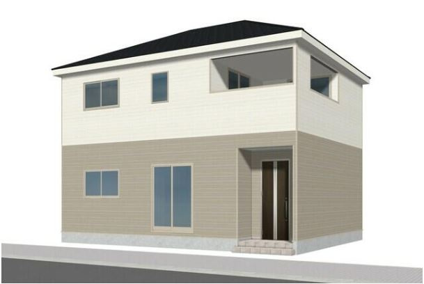 上里町藤木戸第3（全2棟）1号棟の外観パース