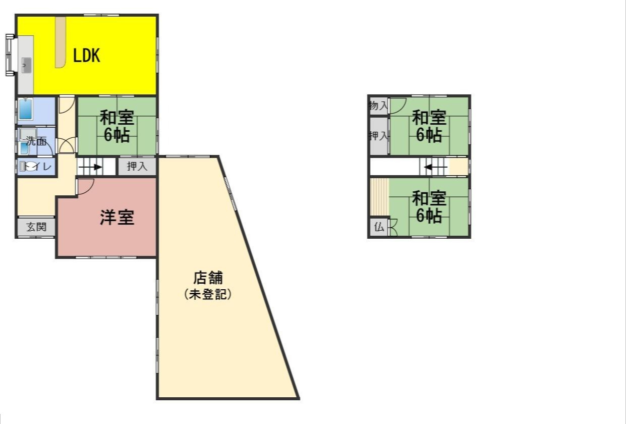 ６３４３３　揖斐郡大野町大字西方中古戸建て