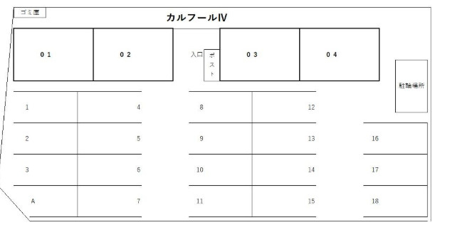 湖南市石部北１丁目の店舗事務所の区画図