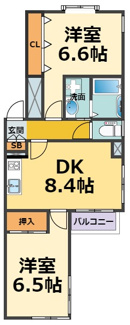 【間取り】 | グレースヒル甲子園