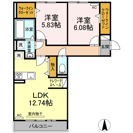 フローラルコート　　刈谷市近郊の賃貸ならクラスホーム刈谷の間取り
