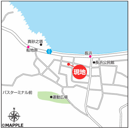 ハートフルタウン読谷村長浜Ⅵ　全2棟　2号棟の地図