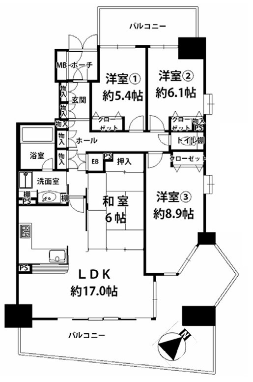 リバティパーク枚方B棟の間取り|間取り図はいかがですか？ご希望を叶える間取りですか？リビングの広さは？水回りの位置は？カウンターキッチン？など色々な情報が集約されています。弊社ではリフォームなどのご相談も承っております。