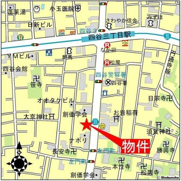 フォルム四谷外苑東の地図|案内図