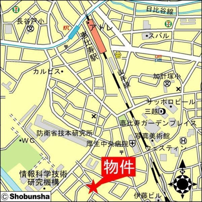 【地図】 | Ｂｒｉｌｌｉａ恵比寿ｉｄ 