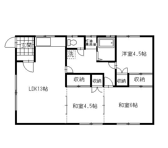 テラスハウス北園の間取り