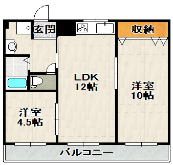 リバティハイツの間取り