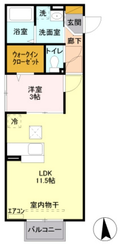 【間取り】 | サンクテュエールⅡ（D-ROOM）
