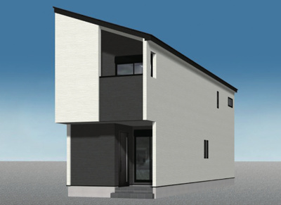 【外観パース】 | MIRASUMO昭和区福江120①全1＜新築一戸建て仲介手数料無料＞ | 外観パースです