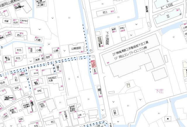 レトア下庄の地図