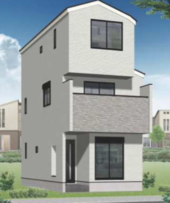 【外観パース】 | MIRASUMO南区外山106②全2棟＜新築一戸建て仲介手数料無料＞ | 外観パースです