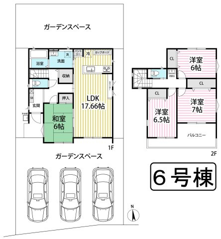 京阪京都交通バス『横田上』バス停まで徒歩４分♪ガーデンスペース付４ＬＤＫ☆南丹市園部町横田の間取り