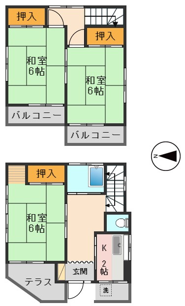 鎌倉2丁目戸建の間取り