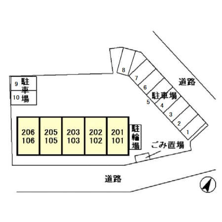 シティパルつくばの区画図
