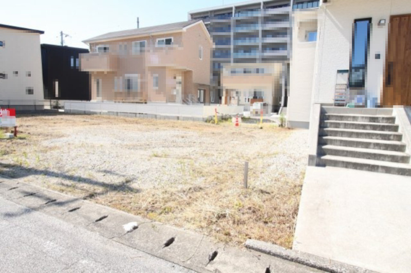 海老ノ丸　建築条件なし　売土地　Ｗ区画の外観