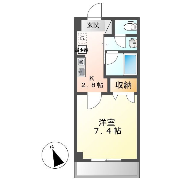 ＪＲＢハイツ倉敷の間取り
