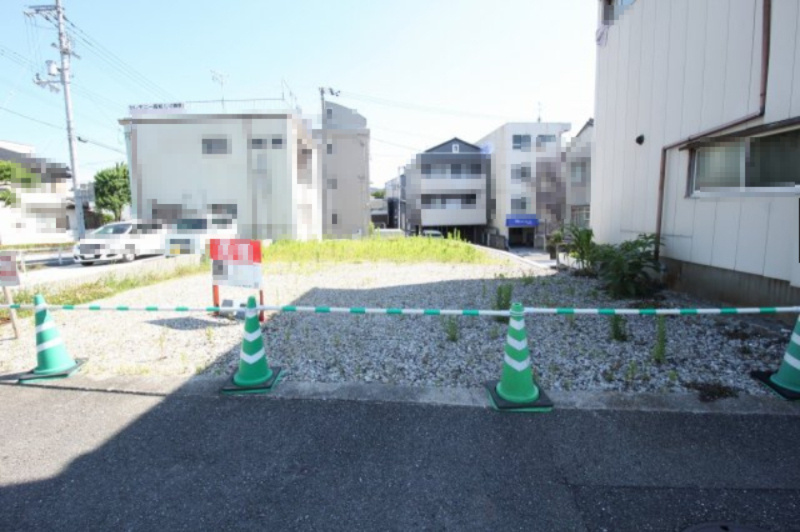 役知町　建築条件なし　売土地の外観