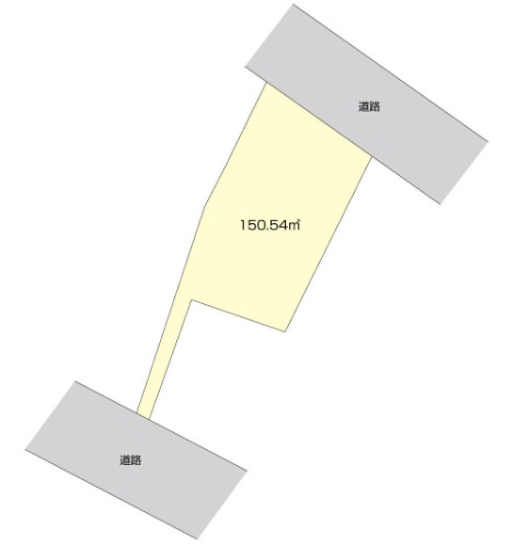 役知町　建築条件なし　売土地の区画図