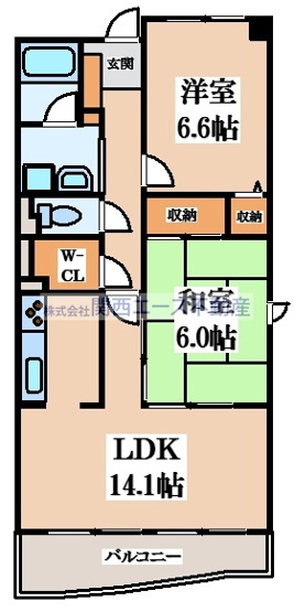 【間取り】 | ファムール忍ヶ丘