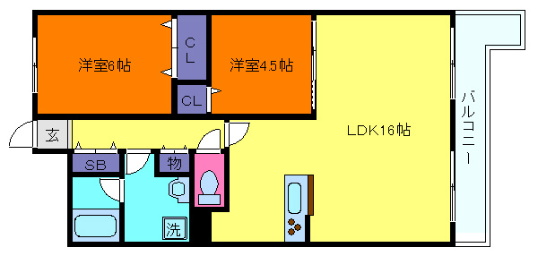 リブレ御影の間取り