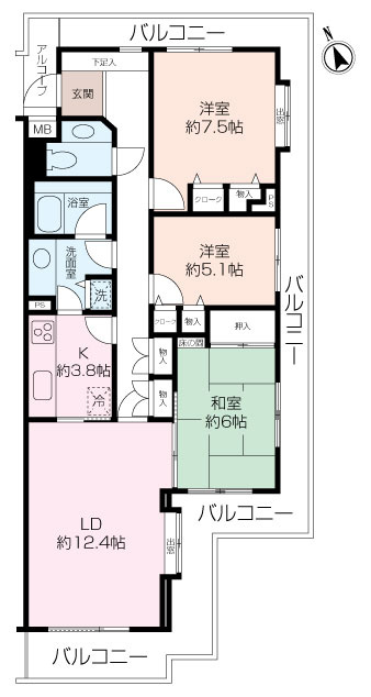 チュリスガーデン湘南野比ウエスト1番館1の画像