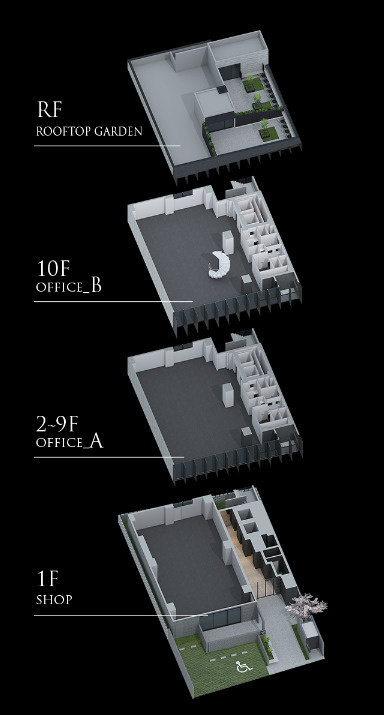 AUSPICE福岡天神の区画図|ＡＵＳＰＩＣＥ福岡天神（事務所）