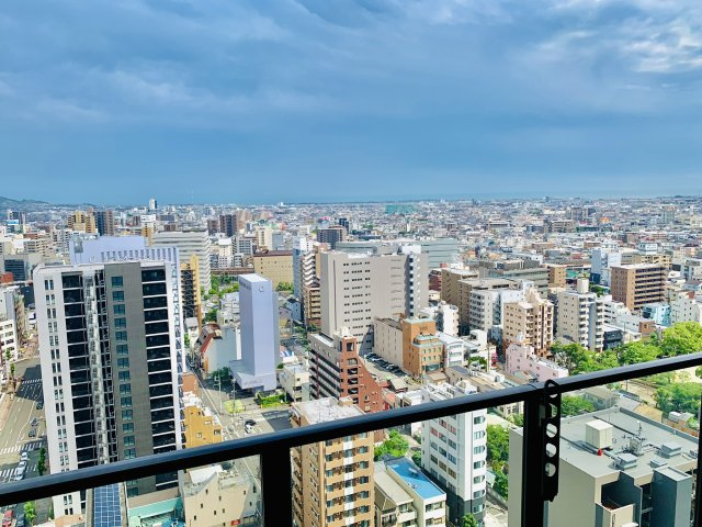 ザ・エンブル七間町　静岡市葵区七間町の展望|上層階ならでは眺望はこの物件の一番の魅力です。
