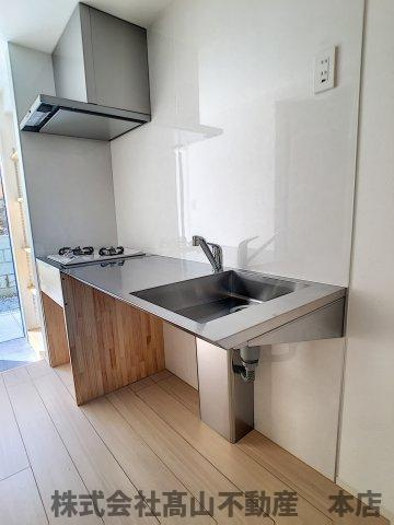 宗像市赤間１丁目のアパートのキッチン