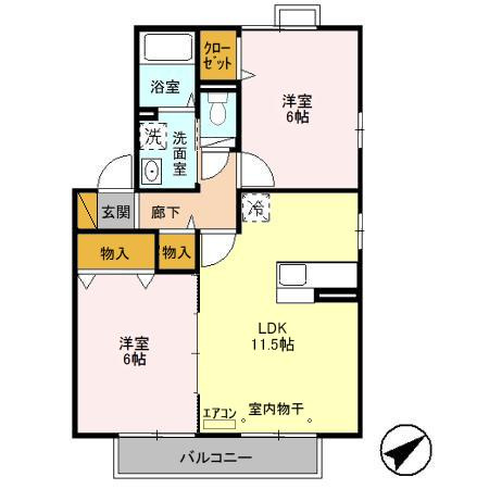 ルピナス幕張Ⅱの間取り