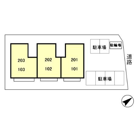 ルピナス幕張Ⅱの区画図