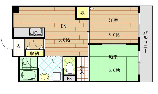 【間取り】 | ラ・フォーレ高井田（高井田賃貸） | 間取りです