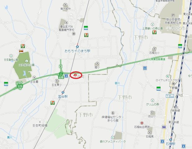 下都賀郡壬生町大字壬生丁　土地　予約済の地図