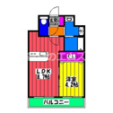 【間取り】 | カルム空港南の間取り