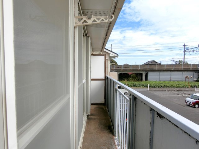 パルテール市川のバルコニー