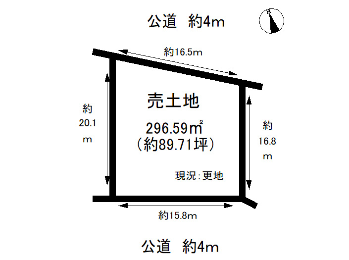 千種区光が丘1丁目の区画図|二方道路で通風良好です