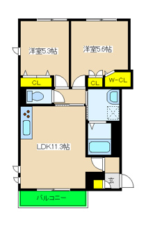 【間取り】 | KR．Bills | KR．Bills　間取り図
