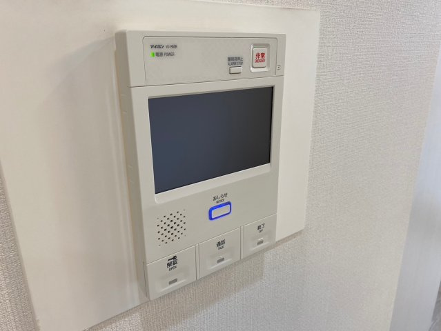 ライオンズマンション高針台の防犯設備|TVモニター付で確認できて安心！防犯対策にも！