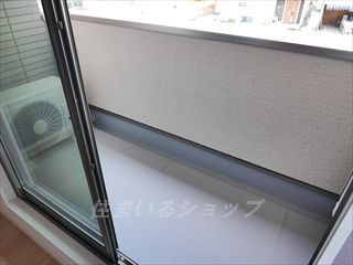 安芸高田市吉田町山手のアパートのバルコニー