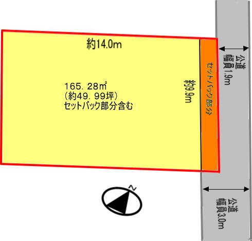 鴻巣市本町7丁目　売地の土地図